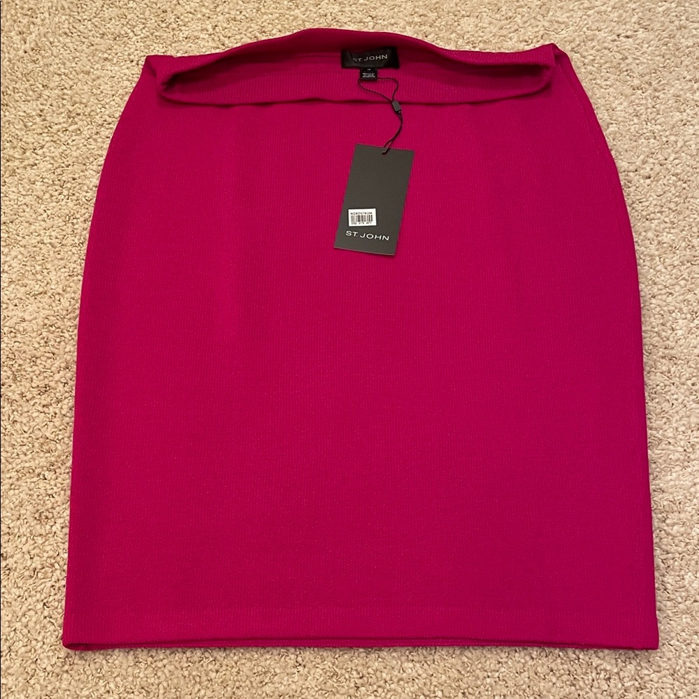 St. John Vibrant Pink Skirt Ensemble - Picture 9 of 14